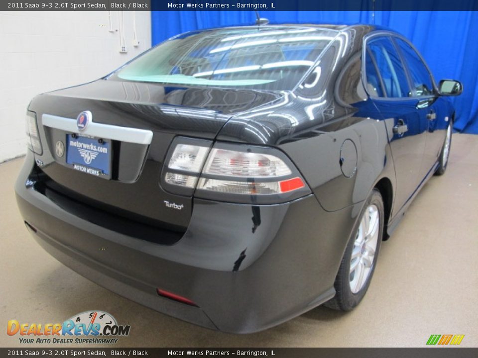 2011 Saab 9-3 2.0T Sport Sedan Black / Black Photo #8