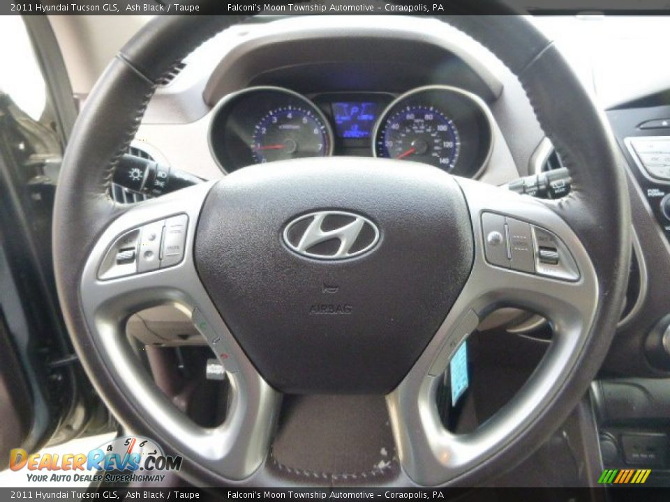 2011 Hyundai Tucson GLS Ash Black / Taupe Photo #22