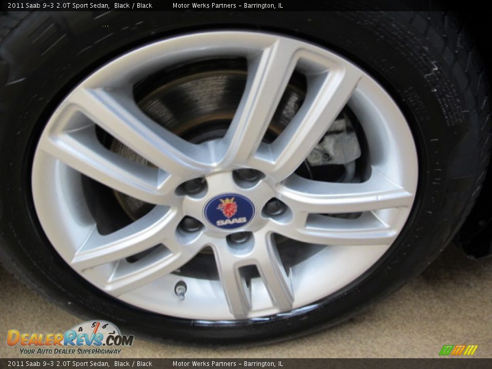 2011 Saab 9-3 2.0T Sport Sedan Black / Black Photo #11