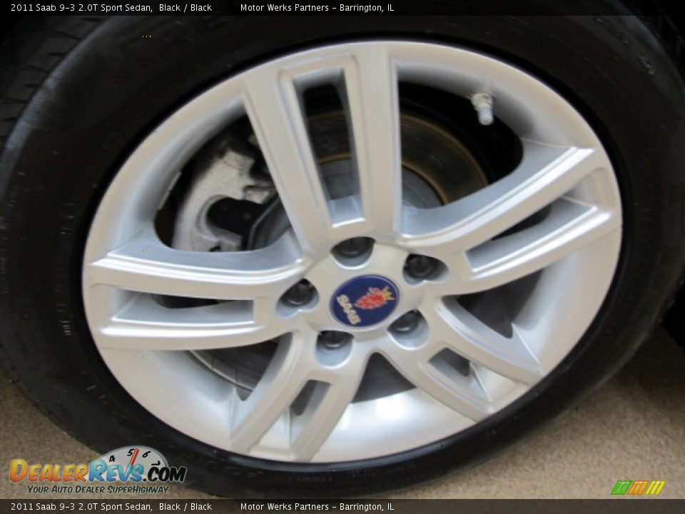2011 Saab 9-3 2.0T Sport Sedan Black / Black Photo #12