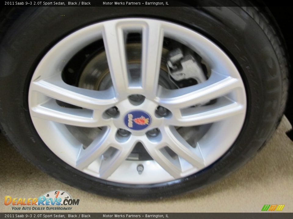 2011 Saab 9-3 2.0T Sport Sedan Black / Black Photo #13