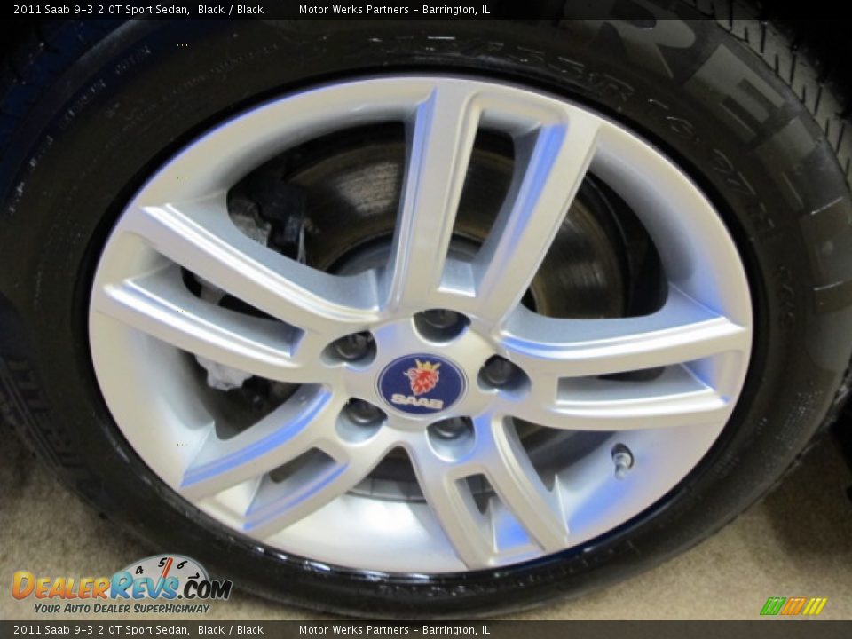 2011 Saab 9-3 2.0T Sport Sedan Black / Black Photo #14