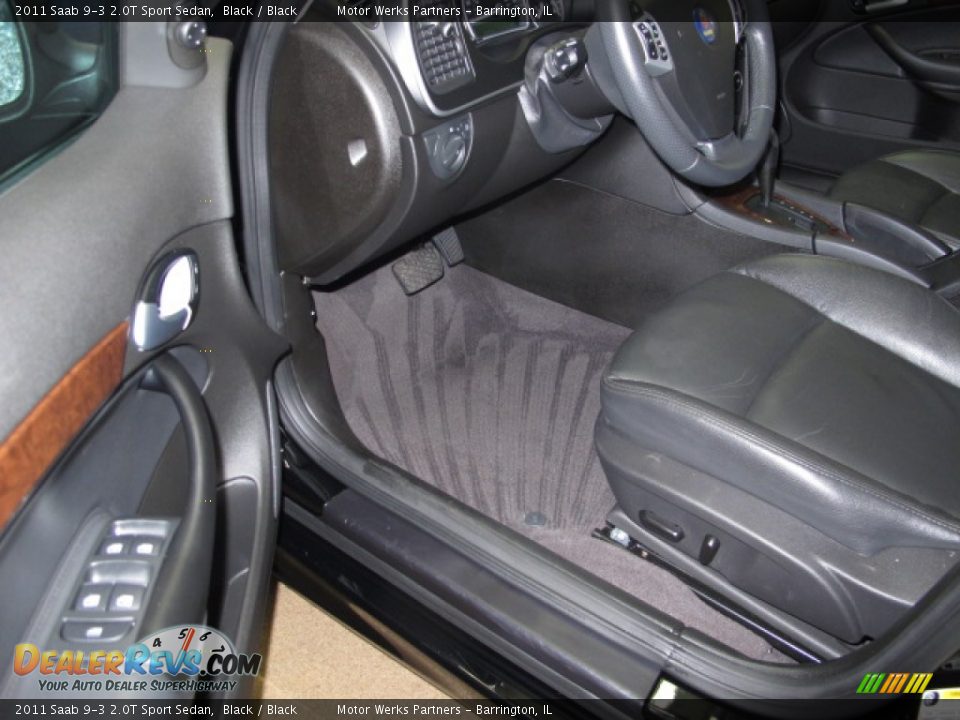 2011 Saab 9-3 2.0T Sport Sedan Black / Black Photo #15