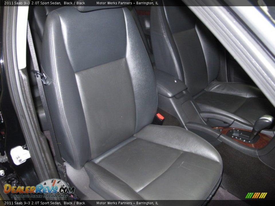 2011 Saab 9-3 2.0T Sport Sedan Black / Black Photo #22