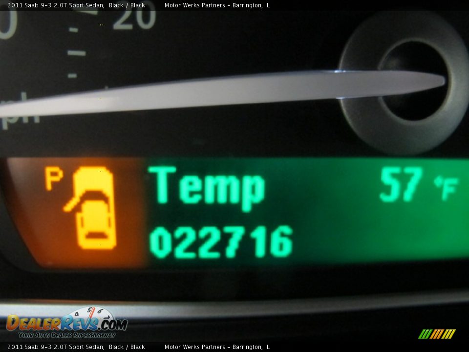 2011 Saab 9-3 2.0T Sport Sedan Black / Black Photo #27