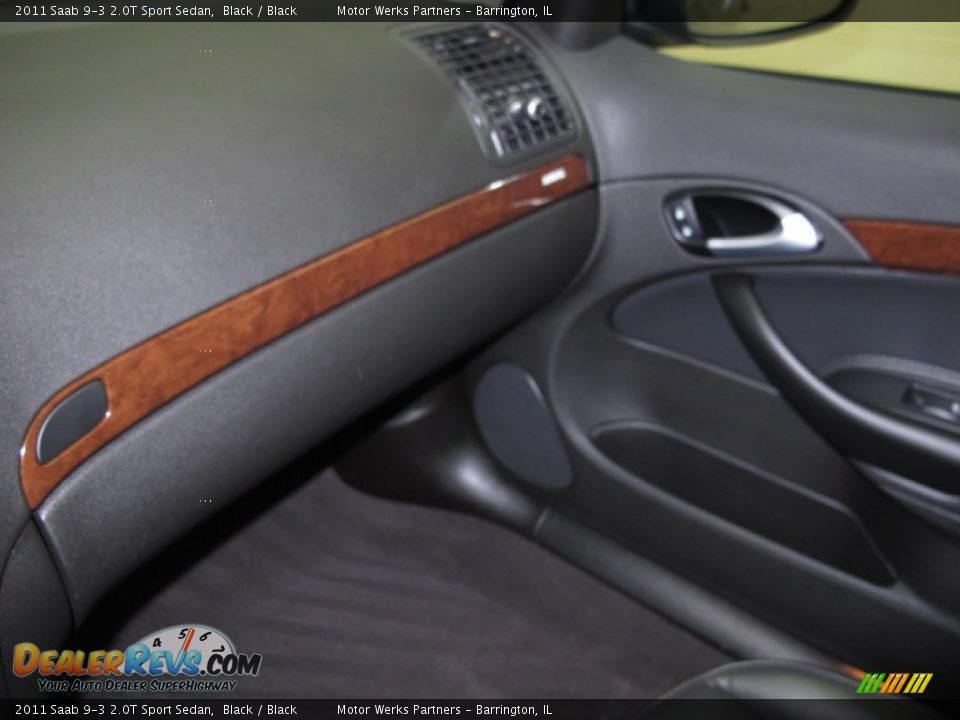2011 Saab 9-3 2.0T Sport Sedan Black / Black Photo #28