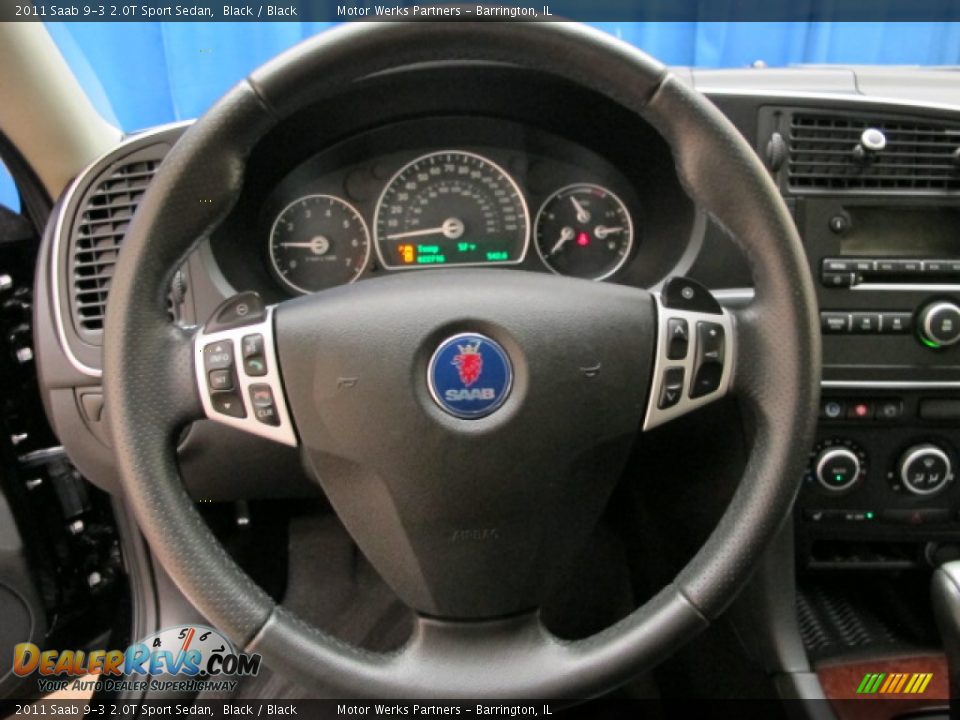 2011 Saab 9-3 2.0T Sport Sedan Black / Black Photo #31