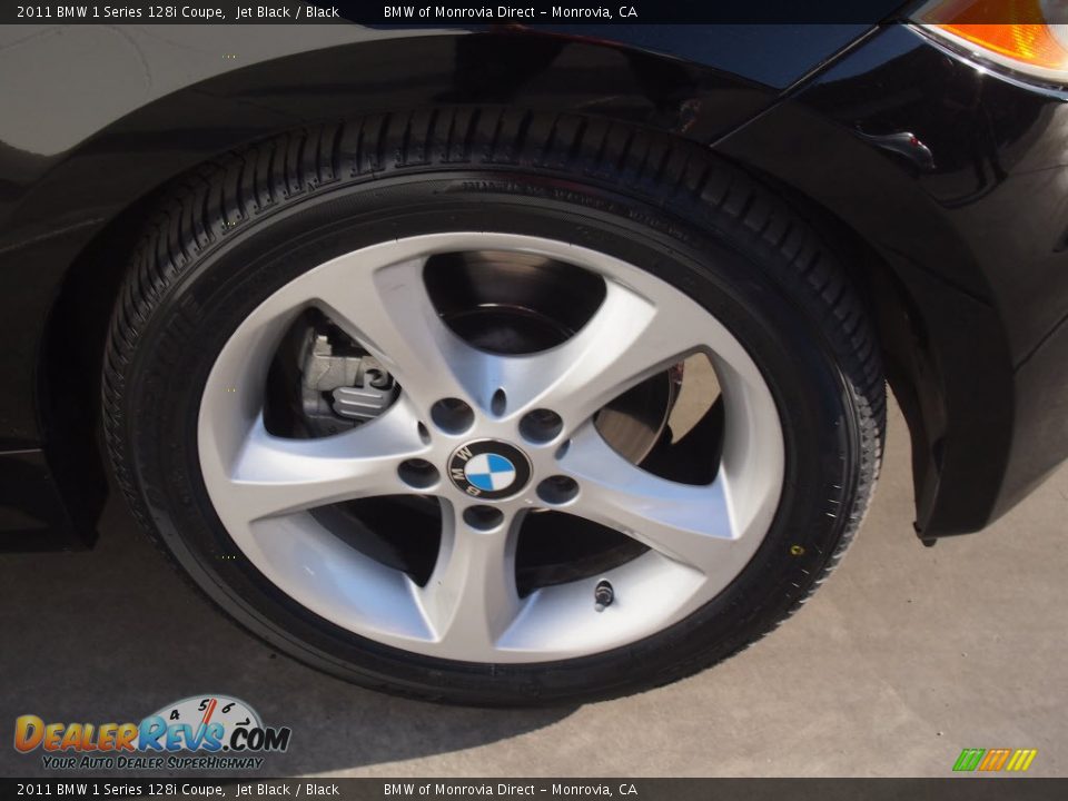 2011 BMW 1 Series 128i Coupe Jet Black / Black Photo #2