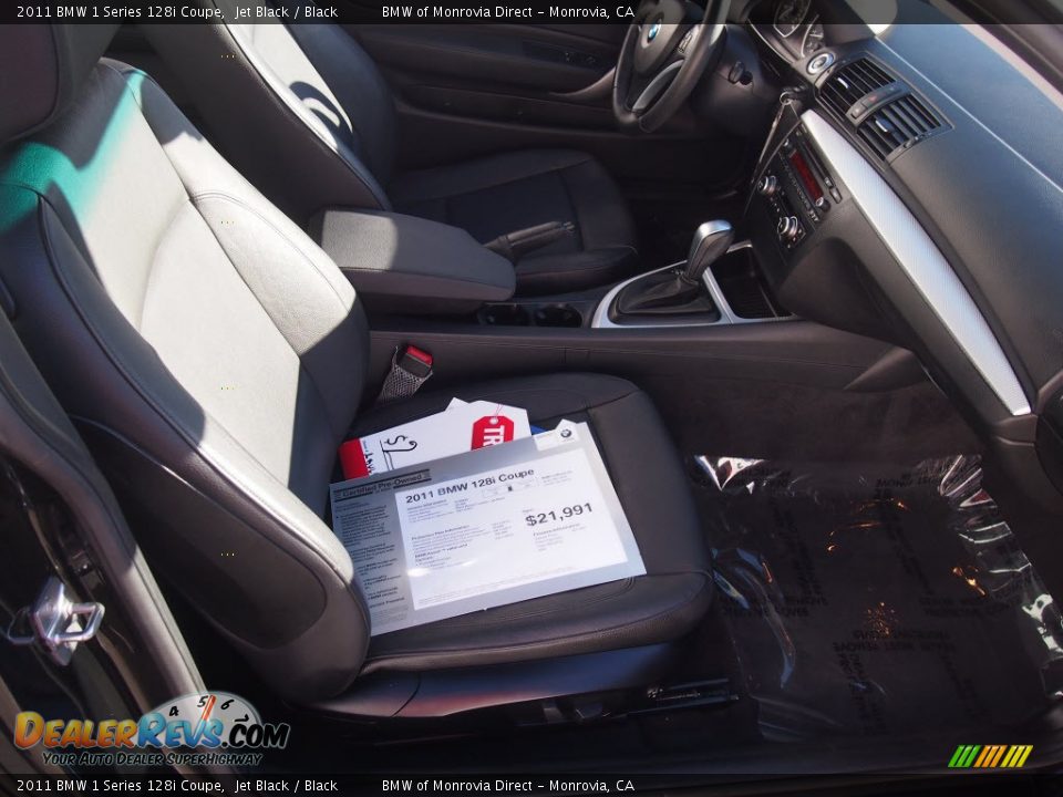 2011 BMW 1 Series 128i Coupe Jet Black / Black Photo #4