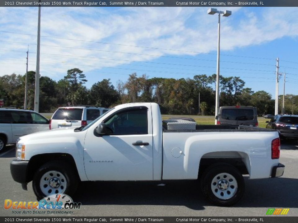 2013 Chevrolet Silverado 1500 Work Truck Regular Cab Summit White / Dark Titanium Photo #2