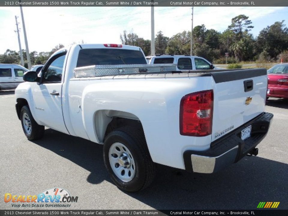 2013 Chevrolet Silverado 1500 Work Truck Regular Cab Summit White / Dark Titanium Photo #3