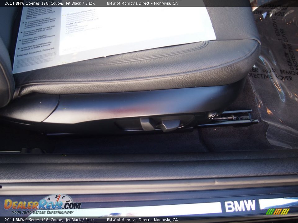2011 BMW 1 Series 128i Coupe Jet Black / Black Photo #6