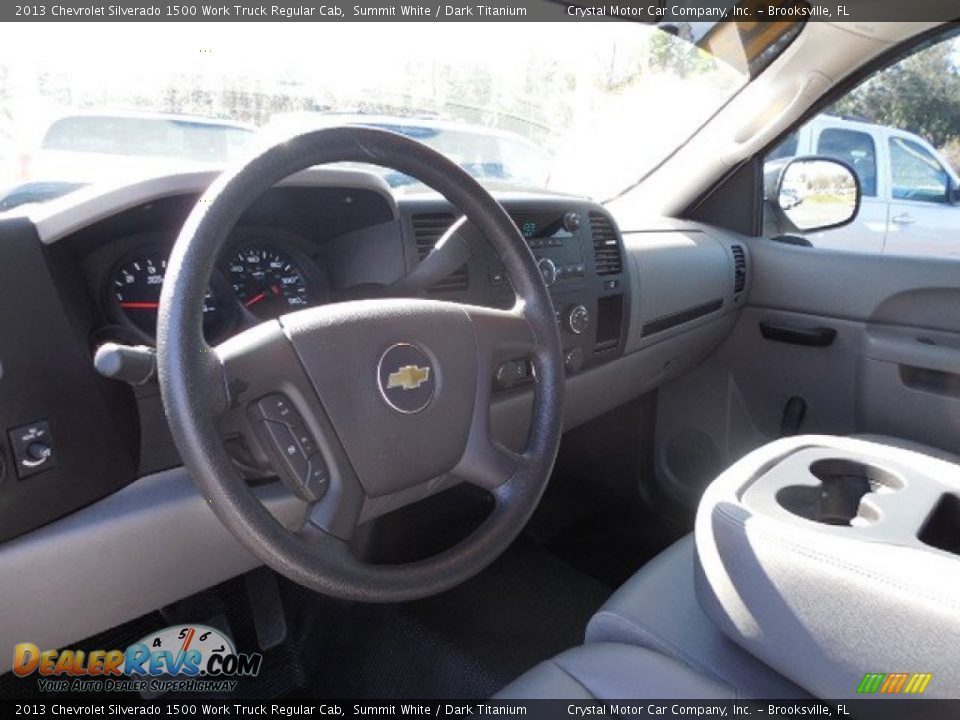 2013 Chevrolet Silverado 1500 Work Truck Regular Cab Summit White / Dark Titanium Photo #5