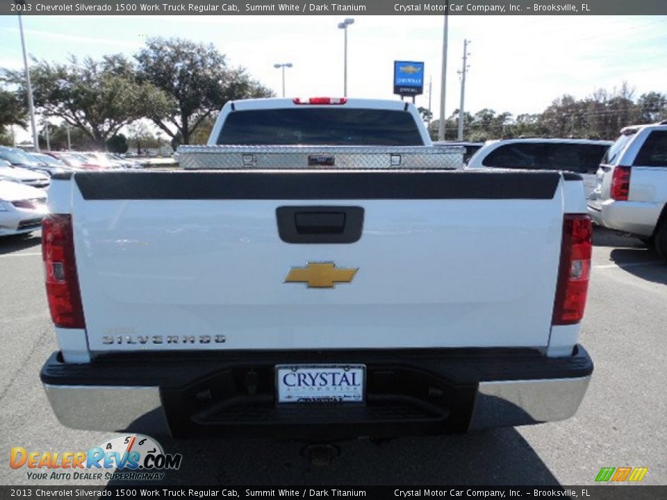 2013 Chevrolet Silverado 1500 Work Truck Regular Cab Summit White / Dark Titanium Photo #6
