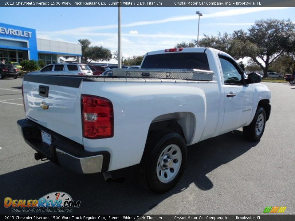 2013 Chevrolet Silverado 1500 Work Truck Regular Cab Summit White / Dark Titanium Photo #7
