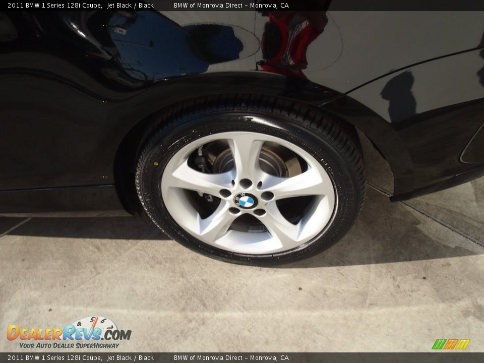 2011 BMW 1 Series 128i Coupe Jet Black / Black Photo #9