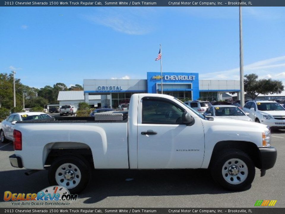 2013 Chevrolet Silverado 1500 Work Truck Regular Cab Summit White / Dark Titanium Photo #8