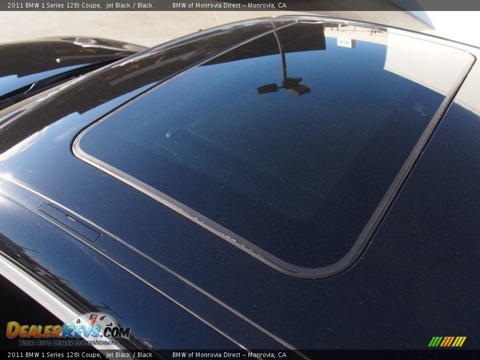 2011 BMW 1 Series 128i Coupe Jet Black / Black Photo #10