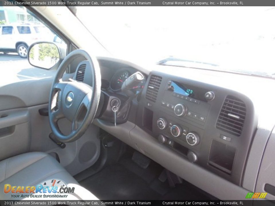 2013 Chevrolet Silverado 1500 Work Truck Regular Cab Summit White / Dark Titanium Photo #10
