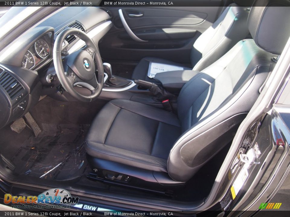 2011 BMW 1 Series 128i Coupe Jet Black / Black Photo #11