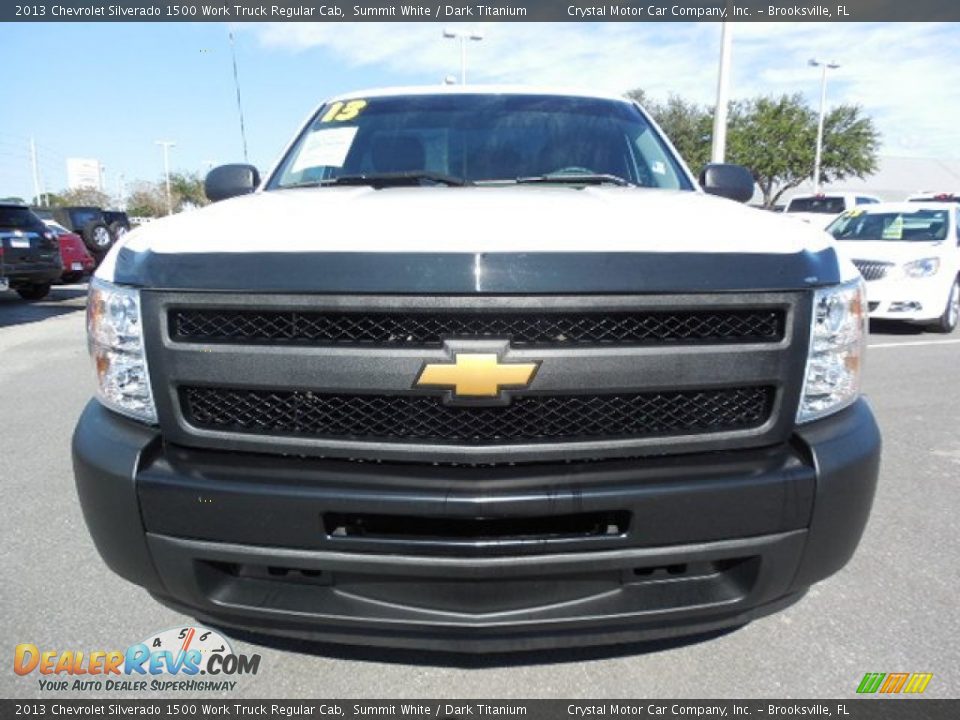 2013 Chevrolet Silverado 1500 Work Truck Regular Cab Summit White / Dark Titanium Photo #12