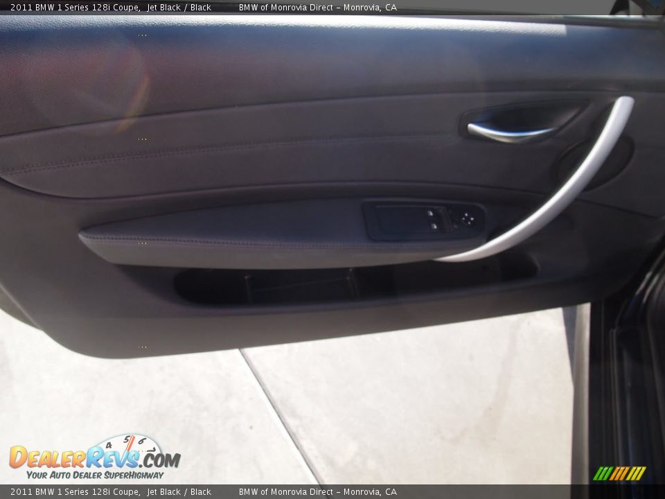 2011 BMW 1 Series 128i Coupe Jet Black / Black Photo #13