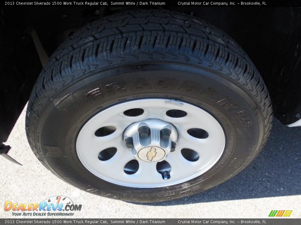 2013 Chevrolet Silverado 1500 Work Truck Regular Cab Summit White / Dark Titanium Photo #13