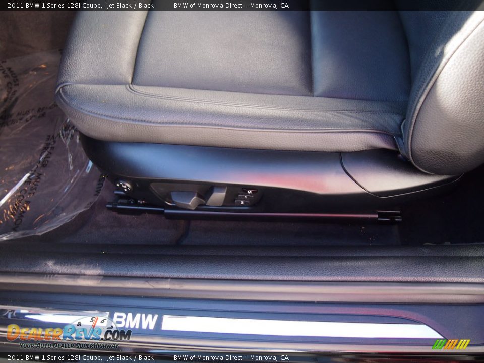 2011 BMW 1 Series 128i Coupe Jet Black / Black Photo #15