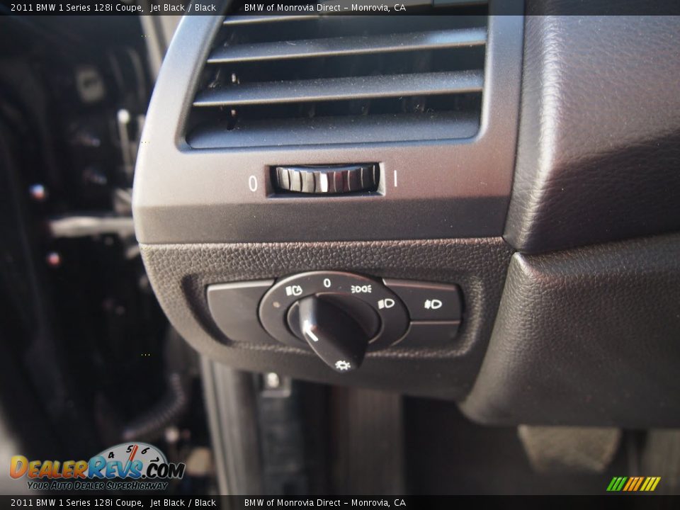 2011 BMW 1 Series 128i Coupe Jet Black / Black Photo #16