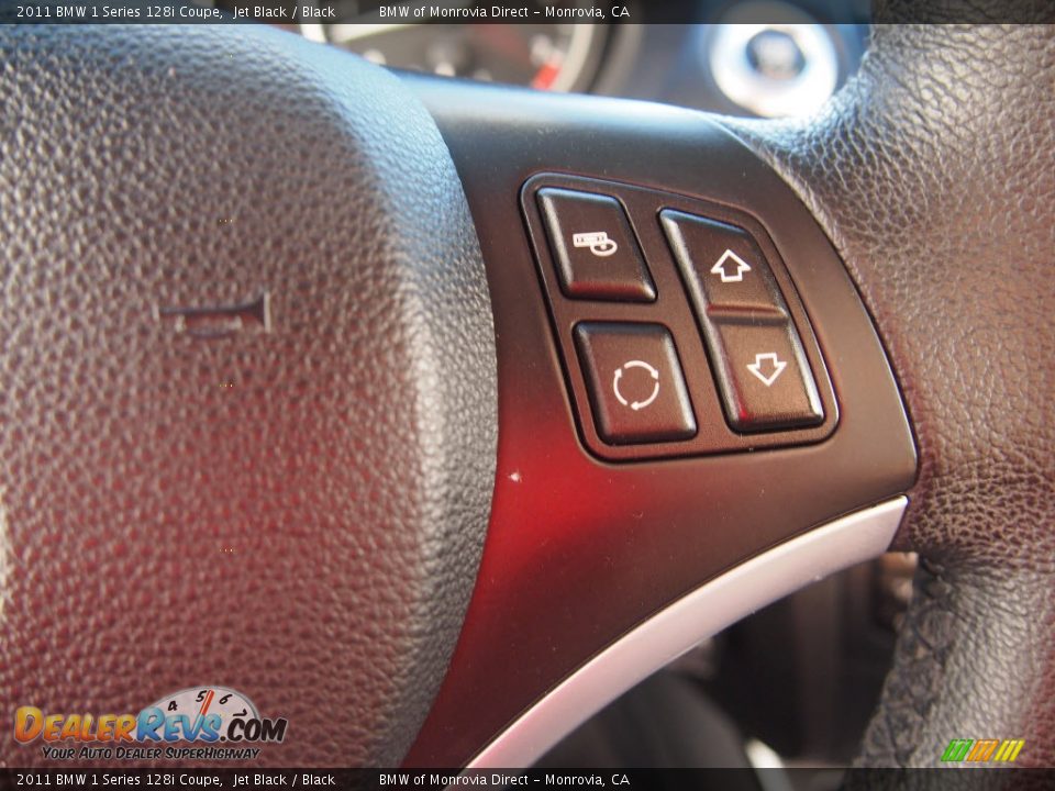 2011 BMW 1 Series 128i Coupe Jet Black / Black Photo #20