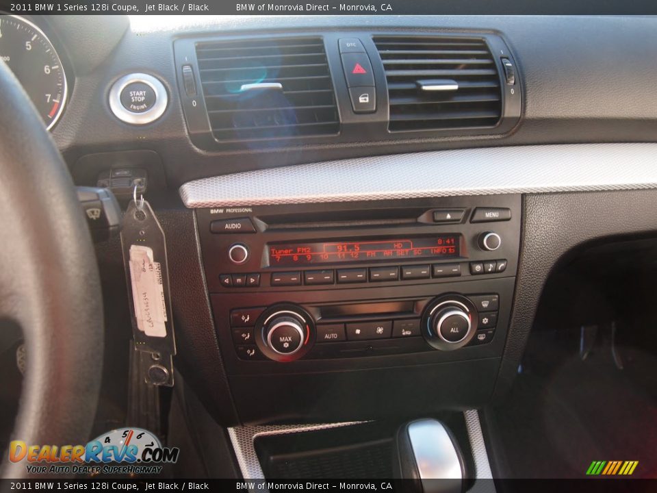 2011 BMW 1 Series 128i Coupe Jet Black / Black Photo #24