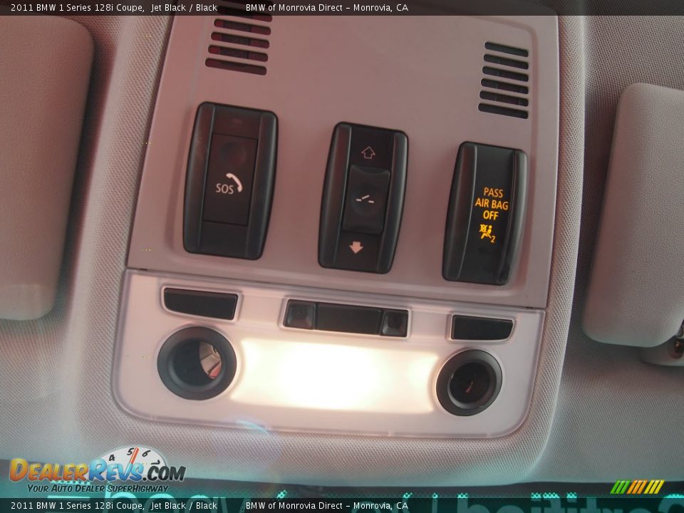 2011 BMW 1 Series 128i Coupe Jet Black / Black Photo #25