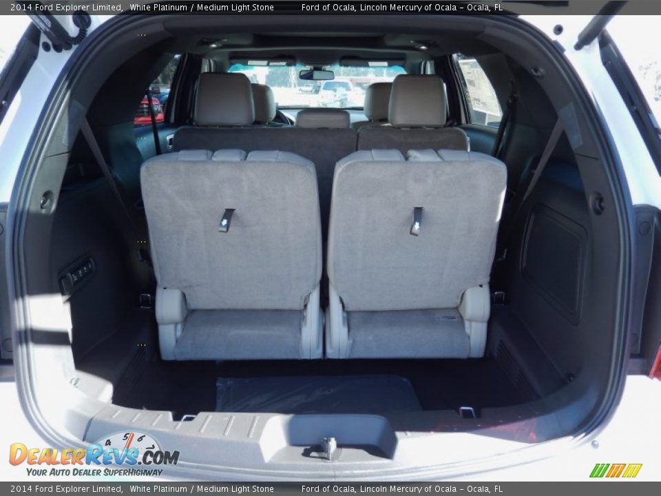 2014 Ford Explorer Limited White Platinum / Medium Light Stone Photo #5