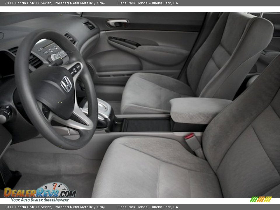 2011 Honda Civic LX Sedan Polished Metal Metallic / Gray Photo #3