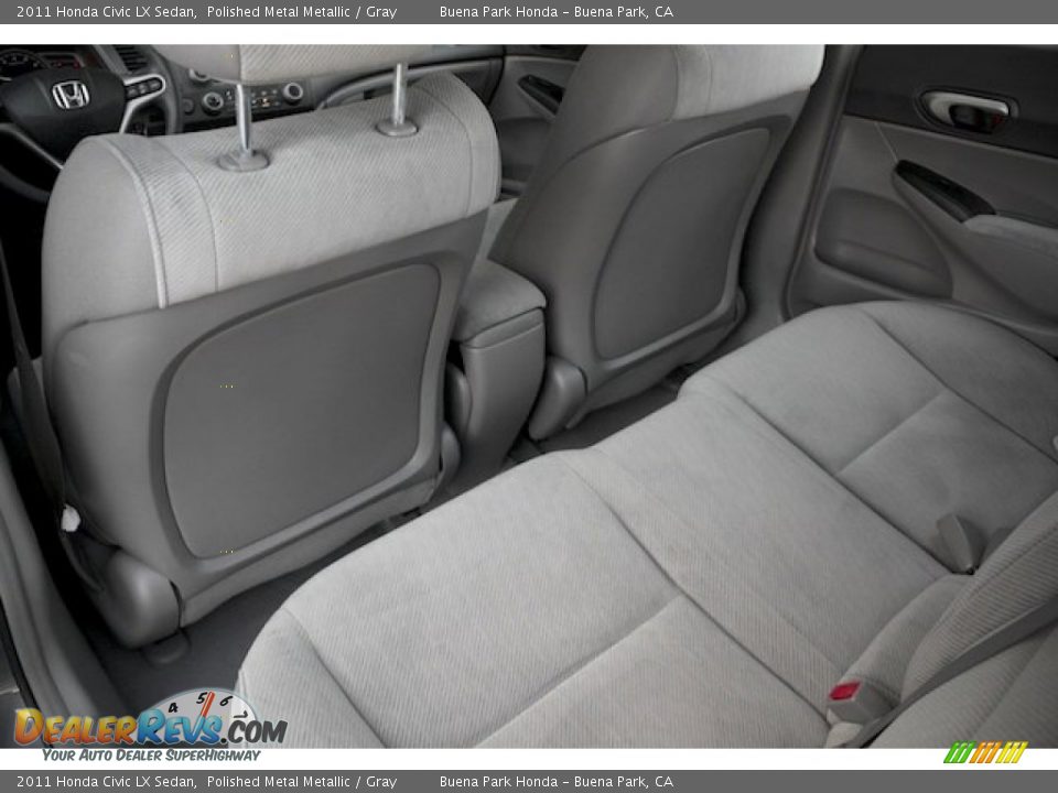 2011 Honda Civic LX Sedan Polished Metal Metallic / Gray Photo #14