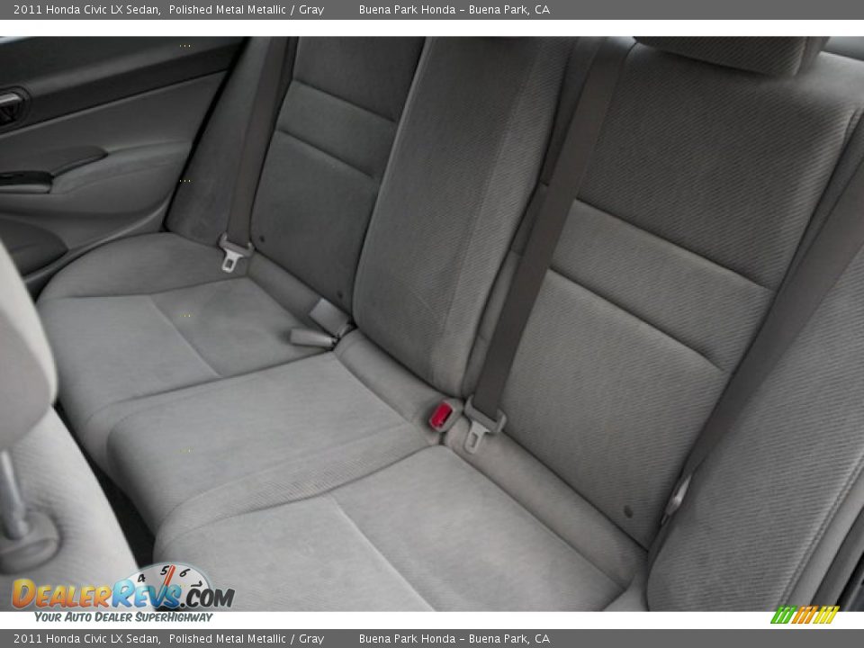 2011 Honda Civic LX Sedan Polished Metal Metallic / Gray Photo #15