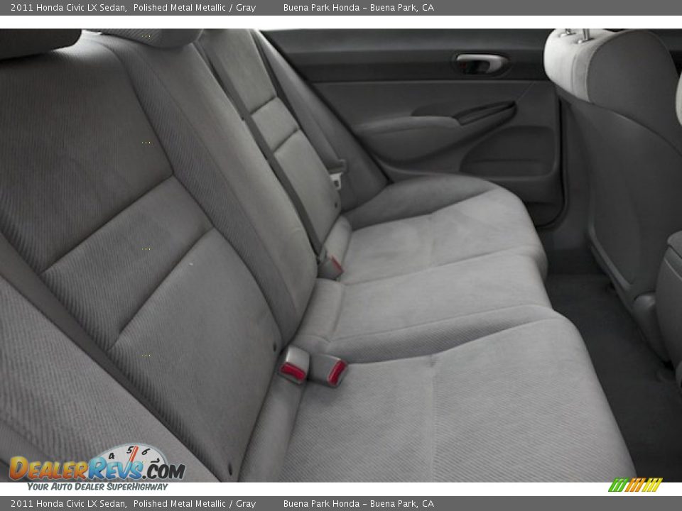 2011 Honda Civic LX Sedan Polished Metal Metallic / Gray Photo #16
