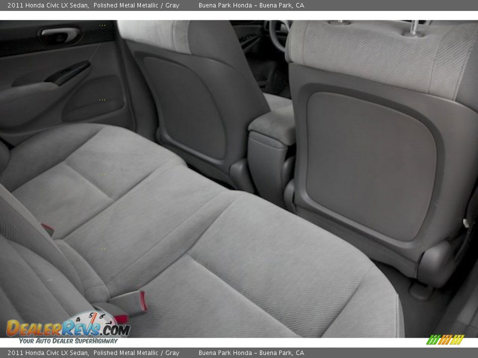 2011 Honda Civic LX Sedan Polished Metal Metallic / Gray Photo #17