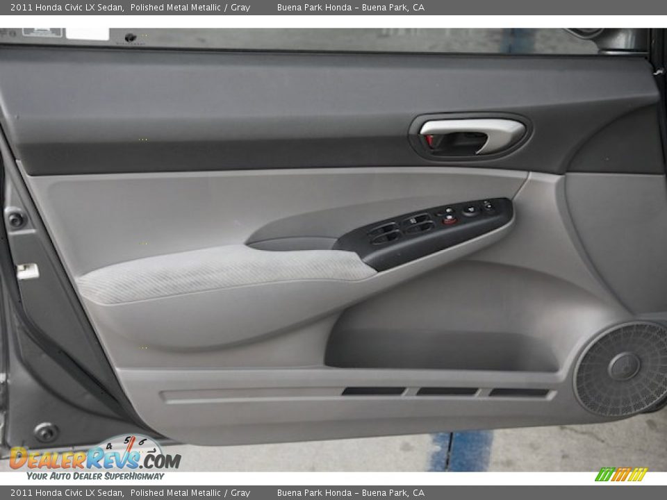2011 Honda Civic LX Sedan Polished Metal Metallic / Gray Photo #23