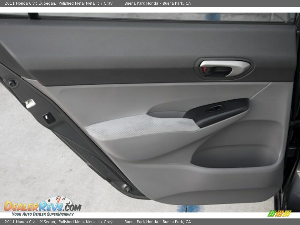 2011 Honda Civic LX Sedan Polished Metal Metallic / Gray Photo #24