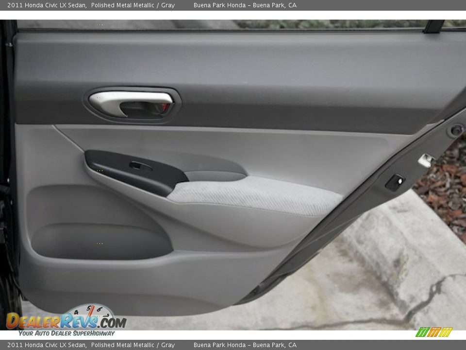 2011 Honda Civic LX Sedan Polished Metal Metallic / Gray Photo #25