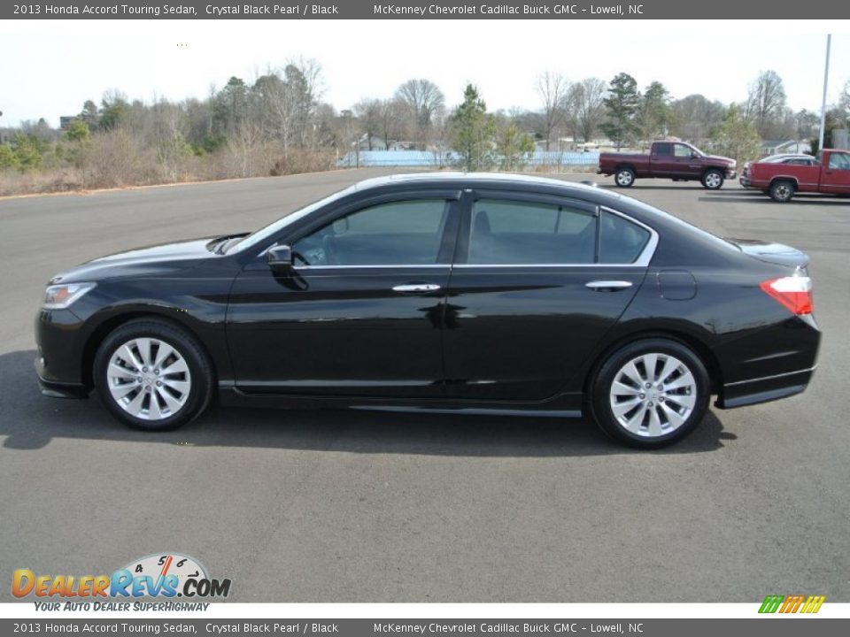 2013 Honda Accord Touring Sedan Crystal Black Pearl / Black Photo #3