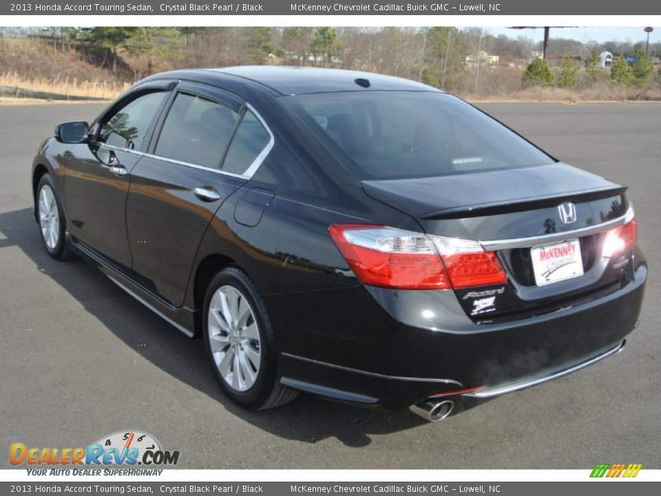 2013 Honda Accord Touring Sedan Crystal Black Pearl / Black Photo #4