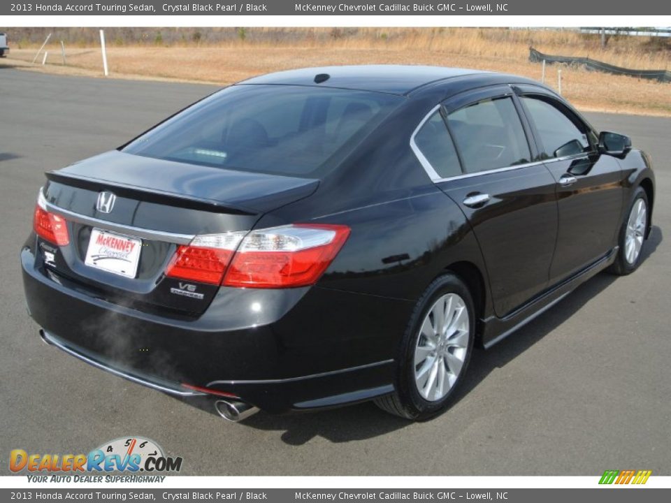 2013 Honda Accord Touring Sedan Crystal Black Pearl / Black Photo #5