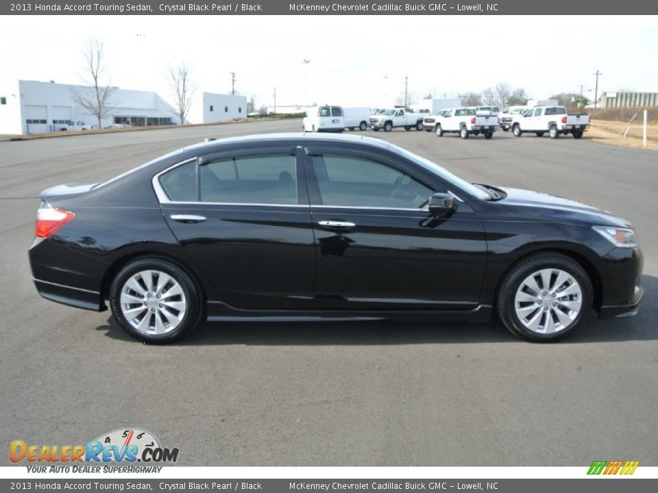 2013 Honda Accord Touring Sedan Crystal Black Pearl / Black Photo #6
