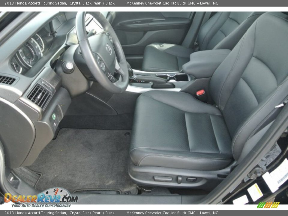 2013 Honda Accord Touring Sedan Crystal Black Pearl / Black Photo #8