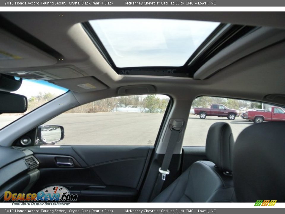 2013 Honda Accord Touring Sedan Crystal Black Pearl / Black Photo #12