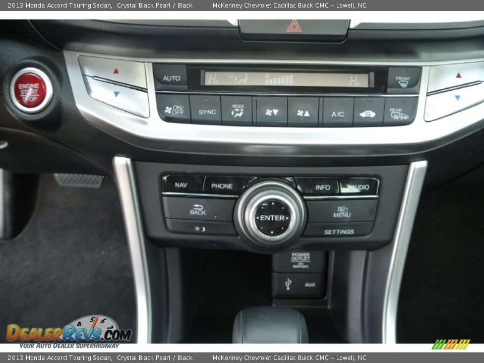 2013 Honda Accord Touring Sedan Crystal Black Pearl / Black Photo #16