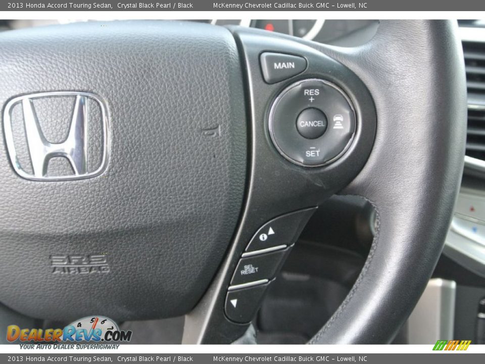2013 Honda Accord Touring Sedan Crystal Black Pearl / Black Photo #19