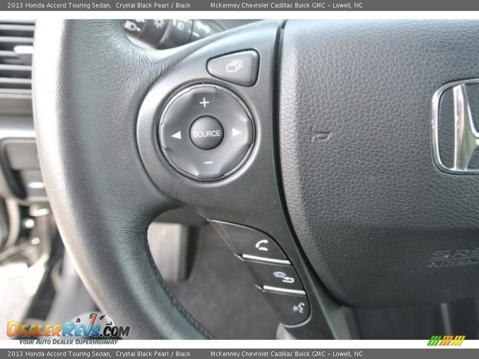 2013 Honda Accord Touring Sedan Crystal Black Pearl / Black Photo #20
